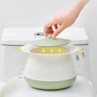 Orinal de plástico para urinario, botella de viaje para orina, inodoro, ollas portátiles de emergencia, tapa de cubo de cama, orinal de Spittoon - details 2