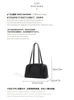 Bolso de bolos retro de gran capacidad para mujer, ambiente premium, casual, versátil, bolso de hombro portátil para viajeros - details 3