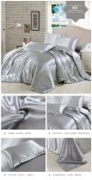 Juego de ropa de cama de alta calidad, funda nórdica de Color sólido, individual, doble, doble, tamaño King - details 11