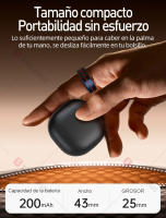 SANLEPUS Anillo Inteligente para Fitness y Salud | Rastreador Pasos, Calorías, Sueño y Estrés Continuo | App QRing | Compatible iPhone/Android/Xiaomi, Smartring - details 3