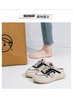 2025 Verano De Un Pedal Sandalias De Las Mujeres De Desgaste Exterior De Moda Sandalias De Suela Gruesa Retro Casual Playa KT2633 - details 1