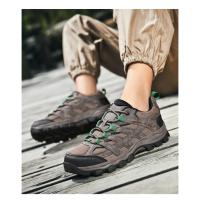 Zapatos Deportivos informales transpirables para hombre, zapatillas antideslizantes para montañismo, superficie de red de senderismo, talla grande - details 11