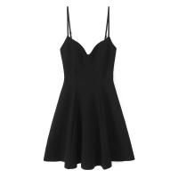 Vestido Retro de Moda para Mujer Diseño de Cuello en Corazón Vestido Mini con Tirantes Anchos - details 1