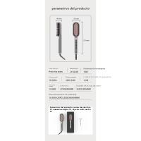 2025 nuevo anión peine alisador de pelo termostato casero cuidado del cabello pantalla táctil inteligente peine del pelo versión más amplia de la plancha de pelo - details 0