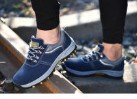 Zapatillas de Trabajo con Punta de Acero a Prueba de Perforaciones Zapatos de Seguridad para Hombres Zapatos de Soldadura Indestructibles - details 16