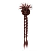 Peluca con moño de flores sintéticas, extensiones de cabello con Clip, trenza torcida, cola de caballo, moño rizado Natural y esponjoso - details 14
