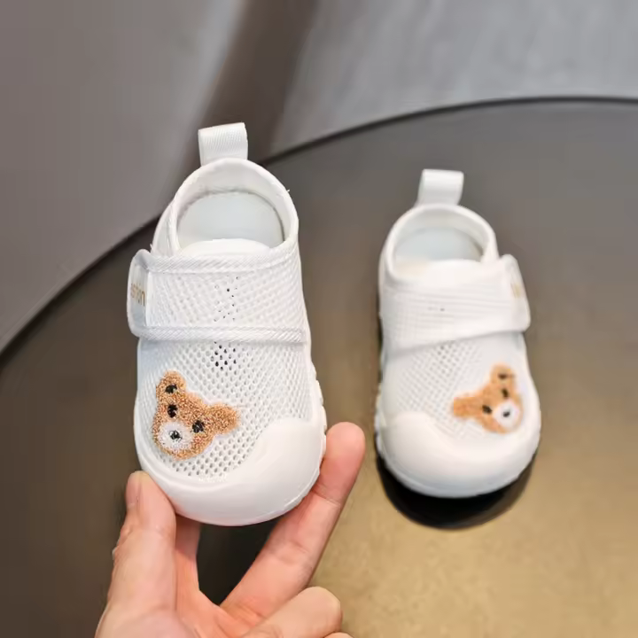 Zapatos informales para bebé, niño y niña, suela suave, malla única, transpirables, modelos de verano de 1 a 2 años - 1