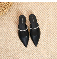 Zapatos planos puntiagudos con cadena de diamantes de imitación plateados - details 31