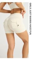 ZHUMU GYM Pantalones Cortos de Yoga de Cintura Alta Secado Rápido, Transpirables, Adecuados para Workout en Gimnasio, Ciclismo, Deportes al Aire Libre - details 11