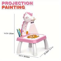 Mesa de Proyección para Niños en Forma de Pony Tablero de Dibujo de Graffiti Eléctrico con Música - details 2