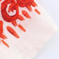 Vestido de verano 2025, nuevo, versátil, de moda para mujer, estampado, manga larga, cuello en V, sencillo, holgado, con falda corta. - details 7