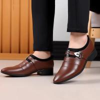 Zapatos de Cuero Clásicos para Hombres Mocasines de Punta Afilada Perfectos para Boda, Fiesta, Oficina, Vestir Casual Camisas Polo, Moda para Hombres - details 11