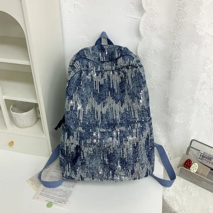 Mochila Escolar de Gran Capacidad Bolso para Computadora Diseño Transfronterizo Material de Nylon - 1