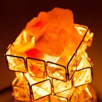 Lámpara de Sal con Cristal Natural 15W 220V Luz Nocturna Terapéutica de Iones Negros - details 2