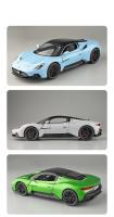 Gran 1/22 Maserati MC20 deporte aleación Diecast Metal escala colección vehículo modelo sonido juguete regalo para el coche para niños - details 2