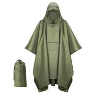 (Best） 3 in 1 Raincoat Poncho Multifunctional Raincoat Durable Hiking and Fishing Poncho Lightweight and Waterproof - details 2