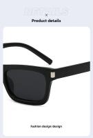 Gafas de sol cuadradas clásicas retro para mujer y hombre, gafas de sol con montura vintage de marca de lujo a la moda, gafas de sol modernas para mujer y hombre UV400 - details 7