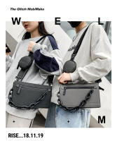 Nuevos bolsos para hombres y mujeres, bolsos de cadena personalizados de moda, bolsos de mensajero de hombro neutros y versátiles de moda, bolsos cuadrados pequeños. - details 24