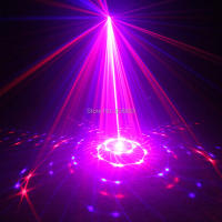 Proyector de Patrones de Láser ESHINY Mini Rojo Azul para Baile Disco Fiesta de Navidad Escenario DJ Luz de Ambiente T24D4 - details 5
