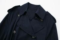 TRAFZA-Chaqueta larga de temperamento Retro para mujer, cortavientos elegante con cinturón, abrigo suelto de doble botonadura, moda de otoño - details 3