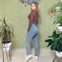 Camiseta ajustada de algodón para mujer, Top corto de manga larga, camiseta Sexy blanca Y2k para primavera y otoño - details 1