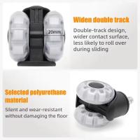 Ruedas de Silla de Oficina de Alta Resistencia M10 5 Packs Rodando Silencioso - details 1
