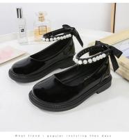 Zapatos de cuero para niña, calzado versátil de perlas, elegante, para fiesta de boda, primavera y otoño - details 2