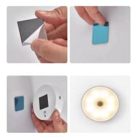 Luz Led con Sensor de movimiento, luces nocturnas USB, lámpara recargable para dormitorio, escalera, pasillo, armario, iluminación - details 6