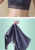 L-6L sujetador grande para mujer, Push Up de seda helada, Bralette superior sin costuras, sujetadores de encaje inalámbricos para verano, Top de talla grande, lencería, ropa interior 15019 - details 12
