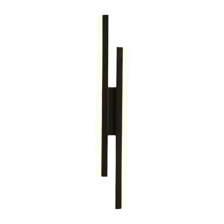 Aplique Nórdico Simple LED Acrílico - GOECO-16W Negro 40*9.5*4cm Luz Regulable - 1