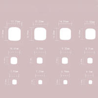Uñas naturales irrompibles falsas con brillo degradado rosa, uso sencillo para actuaciones en escenario - details 6