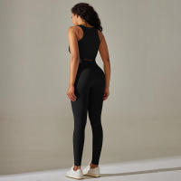 Conjunto de Yoga sin Costuras Conjunto Deportivo de Gimnasio de Tres Piezas - details 2