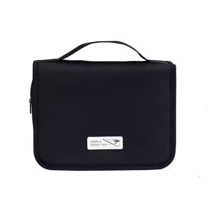 Bolsa de cosméticos colgante de gran capacidad con gancho, bolsa de lavado con gancho impermeable, almacenamiento para el cuidado de la piel, bolsa de maquillaje multifuncional para mujer - 1