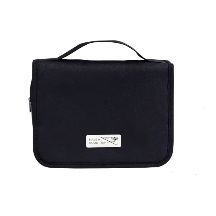 Bolsa de cosméticos colgante de gran capacidad con gancho, bolsa de lavado con gancho impermeable, almacenamiento para el cuidado de la piel, bolsa de maquillaje multifuncional para mujer - 1