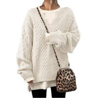 Suéteres de punto para mujer, jerséis sueltos de color sólido, tops de otoño e invierno - details 4