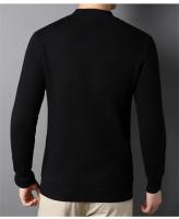 2024 nuevos suéteres de cachemira de medio cuello alto para hombres, jerseys de punto para hombres jóvenes, suéter delgado para hombres - details 8