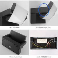 Lámpara LED de Pared de 24W para Exterior Interior IP65, Luz de Pared Ajustable, Moderno Apliques de Pared Aluminio para Entrada Jardines Pasillo Sala, Blanco Cálido 2700K-3000K, Bronce - details 79