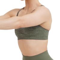 Bralette de tirantes sin esfuerzo para mujer, ropa interior deportiva de LICRA sin costuras, elástica, transpirable, mejora el pecho, ocio - details 17