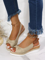 Sandalias de Mujer de Moda con Punta Abierta y Cuña 2023 Estilo Gladiator Ligero Plataforma Zapatos de Playa Antideslizantes Talla Grande - details 4