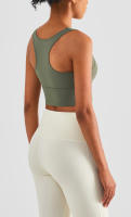 Hamidou Sujetador deportivo Sexy para mujer, Top elástico ajustado para gimnasio, sujetadores de Yoga, Top corto, ropa elástica, ropa interior deportiva para mujer - details 20
