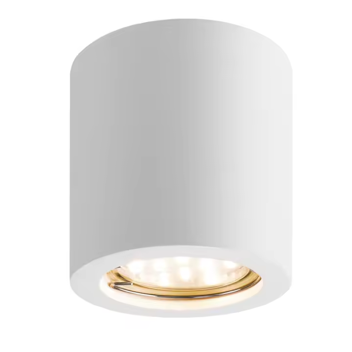 CBJKTX Foco de Superficie Blanca Redondo Gu10 Moderno Plafón de Yeso Pequeño 40w - 1