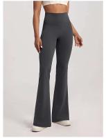 Leggings de yoga para acampar de cintura alta para mujer, pantalones deportivos de pierna ancha informales transpirables de alta gama para gimnasio - details 13