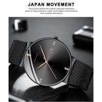 Reloj de Negocios Elegante de Acero Inoxidable Resistente al Agua, Movimiento de Cuarzo, Correa de Cuero Marca Superior - details 1
