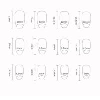 Uñas postizas con patrón geométrico, cobertura total, uso cómodo, salón de uñas para mujeres y niñas - details 2