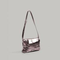 Doble correa plisada correa de lazo bolsa bajo el brazo,,Bolso de hombro de las mujeres,Bolsa de motorista de la vendimia - details 4
