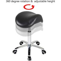 Taburete Ajustable Trabajo Taburete con Ruedas para peluquería Cocina Oficina salón de Belleza, Silla giratoria heces (Negro) - details 4