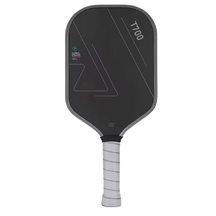 Raqueta de Pickleball de Fibra de Carbono Superficie de Fricción Rugosa T700 Ligera y Duradera con Excelente Rebote Ideal para Entrenamiento Profesional - 1