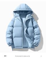 Chaqueta Térmica para Hombres Color Sólido, Desmontable con Gorra, Impermeable para Deportes al Aire Libre en Invierno - details 3