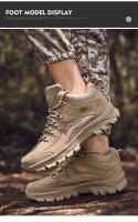 Zapatos de senderismo de estilo clásico para hombre, zapatillas antideslizantes con cordones resistentes al desgaste, deportivas para correr al aire libre, novedad - details 8