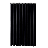 Cortina de Ducha Negra Impermeable Cortina de Baño de Tela para Baño, Cortina de Sombra para Escobilla, Cubierta de Baño Ancha Grande con Ganchos - details 0